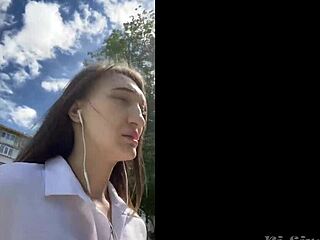 ki-sim picks up and sucks off a russian stranger on the street in pov