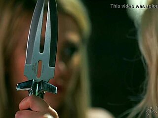 dahlia sky and charlotte stokely as occultist lesbians in action