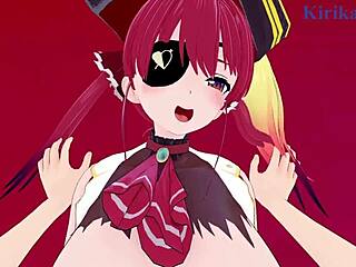 houshou marine and ookami mio intense sex - hololive vtuber pov hentai