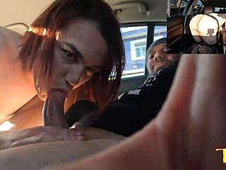 Luana Reis Joins Ride and Sucks Bluezao on Street