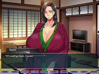 Kanojo no okaa-san ep9 making her cum in hentai game anime