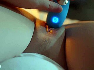 Caught masturbating with loud cum, testing HoneyPlayBox JOI thrust toy