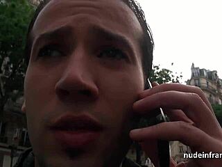 French blonde, squirt for us in hard anal gangbang!