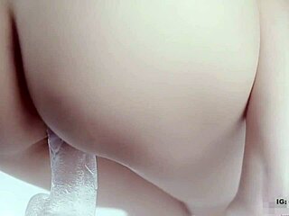 D va girl asshole close up pov dildo riding