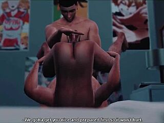 Virtual Ride with Deep Blowjob in 3D Cartoon Action