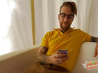 Stassi Sinclair, a hot girl with brown hair, gives a blowjob and then has sex.