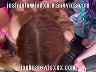 yo, three blonde rave chicks snag a massive cock!