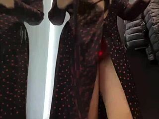 Intense amateur masturbation leads to hot cum explosion in changing room.