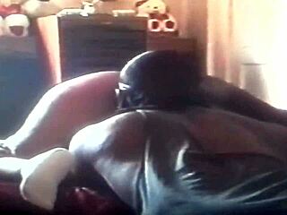 Ebony girlfriend bends over for doggystyle orgasm with boyfriend