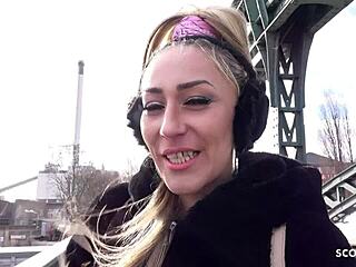 Hey, check out this German scout picking up a blonde barkeeperin in Berlin for anal fucking at a model job!