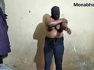 Beautiful desi bhabhi's huge boobs in oil massage