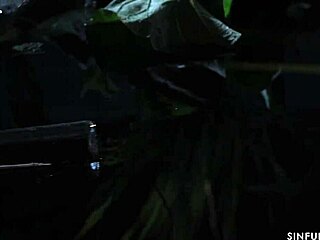 सेन्सुअल कपल वाइल्ड जंगल में क्लोज-अप ऐक्शन से लव रीइग्नाइट करता है