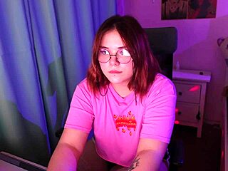 This cute redhead pleasures herself on webcam solo