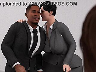 wife says, 'i'll suck his huge cock for that job promotion, honey, watch me blow him'