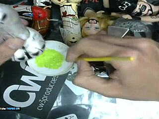 Little Grey Alien Finishes Painting With Dildo Art Business