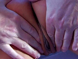 big tit babe getting fucked in pussy and ass at the beach