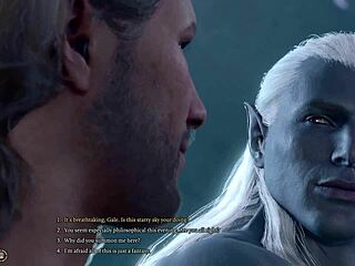 baldurs gate 3 gale romance gay sex scene