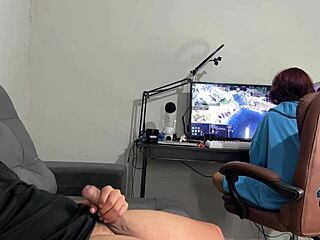 I Was Caught Jerking Off And Her Reaction Was Surprising. Intense Handjob And Blowjob In Homemade Gay Fetish.