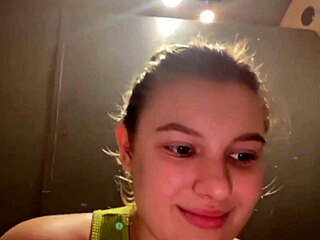 Public self-pleasure followed by anal sex with a dildo