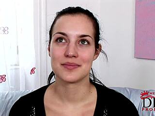 carmen croft subtly reveals her flawless body in this casting, showing everything enticingly.