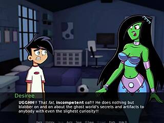 Danny phantom gets a green handjob from amity in arab costume