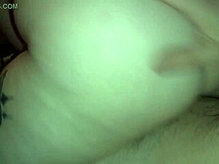 wife rides big dick reverse cowgirl with her big ass