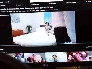 Putita watches porn while getting fucked hard