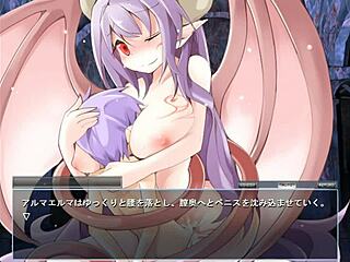 Look at Alma Elma's Big Tits in Hentai Game!