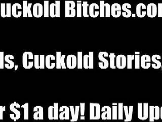 Femdom Humiliates Cuckold With Liquid Lunch Fantasy