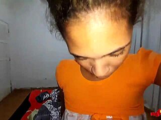 I grind my pussy on stepdad's cock