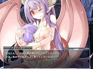 Look at Alma Elma's Big Tits in Hentai Game!