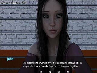 Shauna plays basketball in erotic hentai game