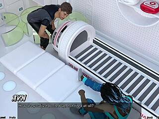 Helping Zara in Stranded in Space Hentai