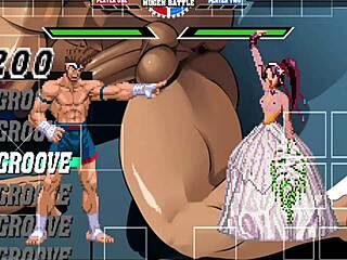 joe higashi fucks athena asamiya doggystyle with creampie