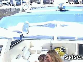 Amateurs flash outdoors in lesbian strapon casting