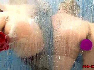 Red Lucy Fuck Toys Shower