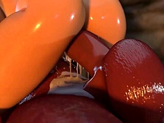 Futanari succub teases with wild moves