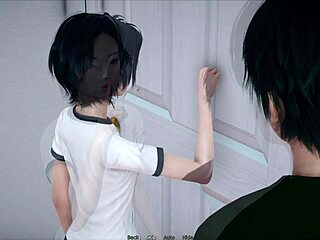 My bully becomes my lover in this teen game with small tits