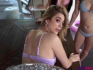 लीना लविंग्स, मॉली लिटिल और थियोडोरा डे, 18+ सौतेले भाई-बहन डोनट केस में वाइल्ड होते हैं।