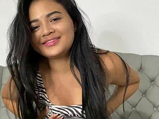 latina addicted to sex begs for cum on her face