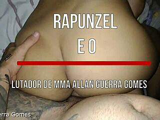 'Allan, use your monster cock to creampie my big ass in the motel,' Rapunzel says to her friend