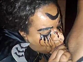 Nutella craving Nana Diaba gets wild with big black cock massage!