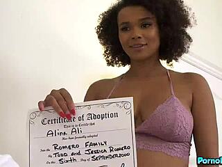 Jay Romero Deepthroats Hot Mulatto Stepsister Alina Ali in Bedroom