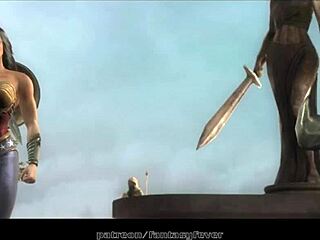 i watch wonder woman and ares in a compilation of their adventures