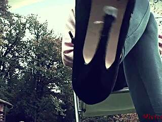 Mistress Commands Dirty Worm in Fetish Shoes