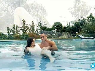 Hot Jenna J Ross explores her pussy with her boyfriend in riding, blowjob, and missionary orgasm.