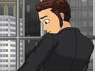 Secretary Crossdresses With Big Ass!