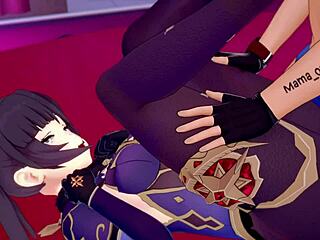 Mona wants to get fucked in the love hotel during Genshin Impact gameplay 😏