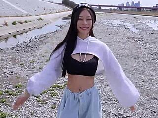How Does This Stunning Japanese Dancer with Big Tits Ride So Wild in Homemade Video?