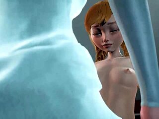 mavis loving a hot threesome with elsa and anna at hotel